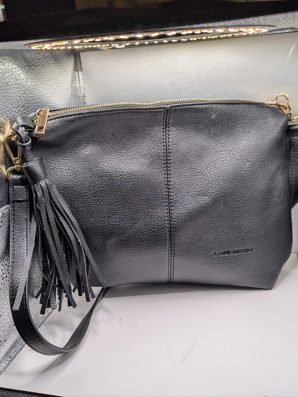 Vegan Leather Black Purse